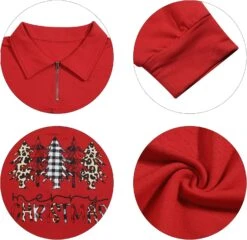 FLOYU Femmes Noël Manches Longues Quartier Zipper Lapel Casual Pullo Top Color Block Sweatshirts 11 FLOYU Femmes Noël Manches Longues Quartier Zipper Lapel Casual Pullo Top Color Block Sweatshirts -Oui || N/A || pearhead 81 t9NaQd1L. AC UL1500