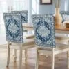 Bleu Marine Boho Chaise Couvre Ensemble De 4 Pour Salle À Manger, Vintage Géométrique Abstrait Esthétique Chaise Couverture Arrière Amovible Cuisine Chaise Slipcovers Siège Protecteur Pour Party Banquet Décorations De Noël -Oui || N/A || pearhead 8110gtASMSL. AC SL1500