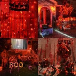 220 LED Halloween String Lumières, 23m/75ft Étanche 8 Modes Fonction De Mémoire, Intérieur/Extérieur Plug In Fairy Twinkle Mini Lumières Fin-End Pour Noël Arbre Halloween Thanksgiving Day Décorations - Orange -Oui || N/A || pearhead 811H4DSo40L. AC SL1500