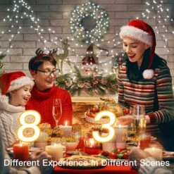 Feux De Noël D'Ollny Outdoor - 500LED 164FT Longues Lumières De Cordes De Noël Avec 8 Modes Remote Timer IP44 Imperméable, Fée Lumières Pour Tree House Yard Outside Indoor Décorations De Noël Cool White 10 Feux De Noël D'Ollny Outdoor - 500LED 164FT Longues Lumières De Cordes De Noël Avec 8 Modes Remote Timer IP44 Imperméable, Fée Lumières Pour Tree House Yard Outside Indoor Décorations De Noël Cool White -Oui || N/A || pearhead 811KbPXcKZL. AC SL1500