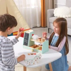 Haricot Géant En Bois Crème Glacée Café Et Congelé Traiter 3-en-1 Comptoir, 25 PCS Toddler Prétendre Jouer Cuisine Nourriture Accessoires, Noël Anniversaire En Bois Jouets Cadeau Pour 3+ Enfants Filles & Garçons -Oui || N/A || pearhead 811WEI59yL. AC SL1500