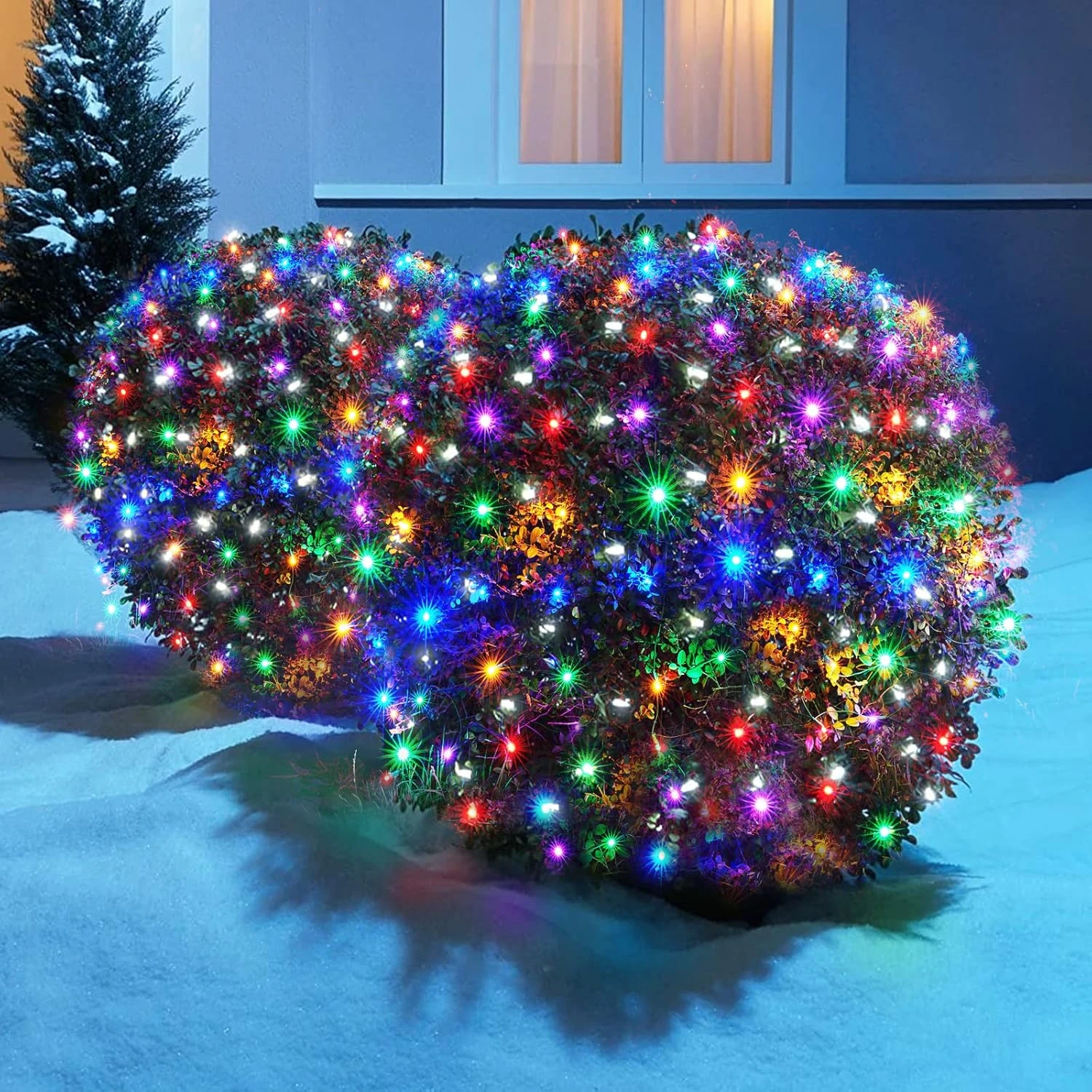 Lampes Au Filet De Noël Au Plomb Lampes De Décoration De Noël En Plein Air 120Led 6.2ftx4.4ft, Brides De Chaîne De Fée Intérieure En Extérieur Connectables Pour La Fête, Les Vacances, Le Mariage, Les Arbres, Les Décorations De Buissons ( Multicolore ) 3 Lampes Au Filet De Noël Au Plomb Lampes De Décoration De Noël En Plein Air 120Led 6.2ftx4.4ft, Brides De Chaîne De Fée Intérieure En Extérieur Connectables Pour La Fête, Les Vacances, Le Mariage, Les Arbres, Les Décorations De Buissons ( Multicolore )