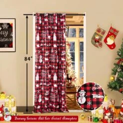 Rideaux De Noël 84 Pouces Longs Pour Le Salon Buffalo Plaid Snowman Country Farmhouse Style Red Truck Holiday Decor White Blackout Window Drape For Bedroom Sliding Door 84 Pouces Longueur 2 Panneaux 15 Rideaux De Noël 84 Pouces Longs Pour Le Salon Buffalo Plaid Snowman Country Farmhouse Style Red Truck Holiday Decor White Blackout Window Drape For Bedroom Sliding Door 84 Pouces Longueur 2 Panneaux -Oui || N/A || pearhead 812nL1XPESL. AC SL1294