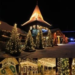 Lampes à Cordes à LED Elegear Extérieur, 328FT 1000 LED Lumières D'arbre De Noël Imperméable 8 Modes Intérieur Extérieur Chaleur De Noël Blanc Pour Les Fêtes De Patio De Jardin -Oui || N/A || pearhead 812oQMWwEL. AC SL1500