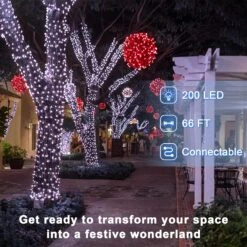 200 LED Lumières De Noël, 66FT Xmas Intérieur En Plein Air Cordes Lumières 8 Modes D'éclairage, Plug In Étanche Twinkle Lumières Pour Vacances Arbre De Noël Yard Fête De Mariage Chambre Décorations Cool Blanc -Oui || N/A || pearhead 8136xM0wICL. AC SL1500