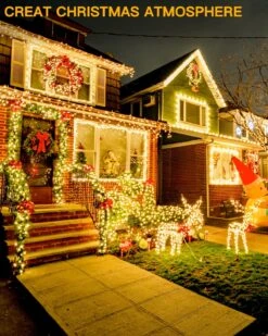 Lumières De Noël Ollny Outdoor, 400LED 130ft Christmas Tree Lights, String Lights IP67 Waterproof 8 Modes Fairy Lights Plug In For Home Party Yard Indoor Decorations ( Warm White ) 16 Lumières De Noël Ollny Outdoor, 400LED 130ft Christmas Tree Lights, String Lights IP67 Waterproof 8 Modes Fairy Lights Plug In For Home Party Yard Indoor Decorations ( Warm White ) -Oui || N/A || pearhead 8137rt5dTQL. AC SL1500