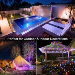 Lumières Extérieures De Chaîne - 328ft 1000 Lumières De Noël LED Pour Extérieur IP67 Étanche, Plug In 8 Modes Fées Lumières Chambre Avec Télécommande Pour Patio Camping Jardin Arbre Fête De Vacances Mariage (Multicolore) 16 Lumières Extérieures De Chaîne - 328ft 1000 Lumières De Noël LED Pour Extérieur IP67 Étanche, Plug In 8 Modes Fées Lumières Chambre Avec Télécommande Pour Patio Camping Jardin Arbre Fête De Vacances Mariage (Multicolore) -Oui || N/A || pearhead 813pMLMel5L. AC SL1500