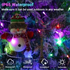 Lumières De Cordes De Noël RVB Lomotech, 98FT 300LED 16 Lumières De Noël Multicolores à Changement De Couleur Avec Télécommande, Prise En Plein Air Cordon Clair Pour Halloween, Noël, Fête, Décorations Pour La Maison -Oui || N/A || pearhead 814LVjm537L. AC SL1500