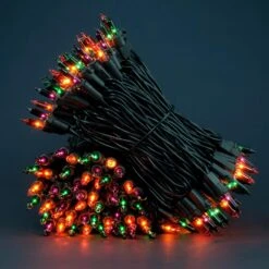 Lampes D'Halloween Incandescentes Orange Purple Green, Mini Lumières Black Wire 200 66 Pi, Lumière De Corde De Noël Certifiée UL, Ensemble De Lumières De Qualité Commerciale De Bout En Bout Intérieur Et Extérieur (orange Vert Violet) -Oui || N/A || pearhead 814PO00XbmL. AC SL1500