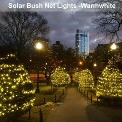 Lumières De Cordes De Maille Solaire En Extérieur étanche 9,8 Pieds X 6,6 Pieds 200 LEDs Lumières Enveloppantes, Câble Vert Foncé, 8 Modes Lumières Décoratives Pour La Fête De Noël Jardin De Mariage Maison Pelouse - Blanc Chaud -Oui || N/A || pearhead 814qNdam8xL. AC SL1500