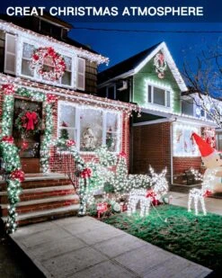 Ollny Lumières De Noël Extérieures Blanc Froid, 600LED 197FT Lumières D'arbre De Noël IP67 Étanche Avec Télécommande 8 Modes Mémoire Minuterie, Plug In Lumières De Noël Pour Maison Intérieure Décorations De Jardin De Vacances 18 Ollny Lumières De Noël Extérieures Blanc Froid, 600LED 197FT Lumières D'arbre De Noël IP67 Étanche Avec Télécommande 8 Modes Mémoire Minuterie, Plug In Lumières De Noël Pour Maison Intérieure Décorations De Jardin De Vacances -Oui || N/A || pearhead 815OrmqGsL. AC SL1500