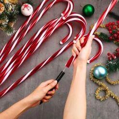 Treela 4 Ensembles 36 Pouce De Noël Bonbons Canne Pathway Marqueurs 24 Pcs De Noël Walkway Stakes Lumières Connectable Éclairé Pathway Lumières Pour Noël Fête De Noël Extérieur Patio Yard Jardin, Blanc Et Rouge -Oui || N/A || pearhead 815YKQz5EsL. AC SL1500