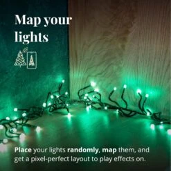 Cluster Scintillant & Ndash; Lumières De Noël LED Contrôlées Par Application Avec 400 RVB ( 16 Millions De Couleurs ) LED. 19,7 Pieds. Câble Vert. Décoration D'éclairage Intelligent Intérieur Et Extérieur 17 Cluster Scintillant & Ndash; Lumières De Noël LED Contrôlées Par Application Avec 400 RVB ( 16 Millions De Couleurs ) LED. 19,7 Pieds. Câble Vert. Décoration D'éclairage Intelligent Intérieur Et Extérieur -Oui || N/A || pearhead 816ELqZ0zL. AC SL1500