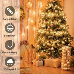 Lumières De Noël, 2PACK 21.2FT 100 Count Mini Lumières De Cordes De Noël Claires Pour L'extérieur Et L'intérieur, Les Lumières D'arbre De Noël Incandescentes Connectables Se Connectent Pour La Décoration De Mariage De Fête De Vacances, Le Fil Vert -Oui || N/A || pearhead 8180njvsLpL. AC SL1500