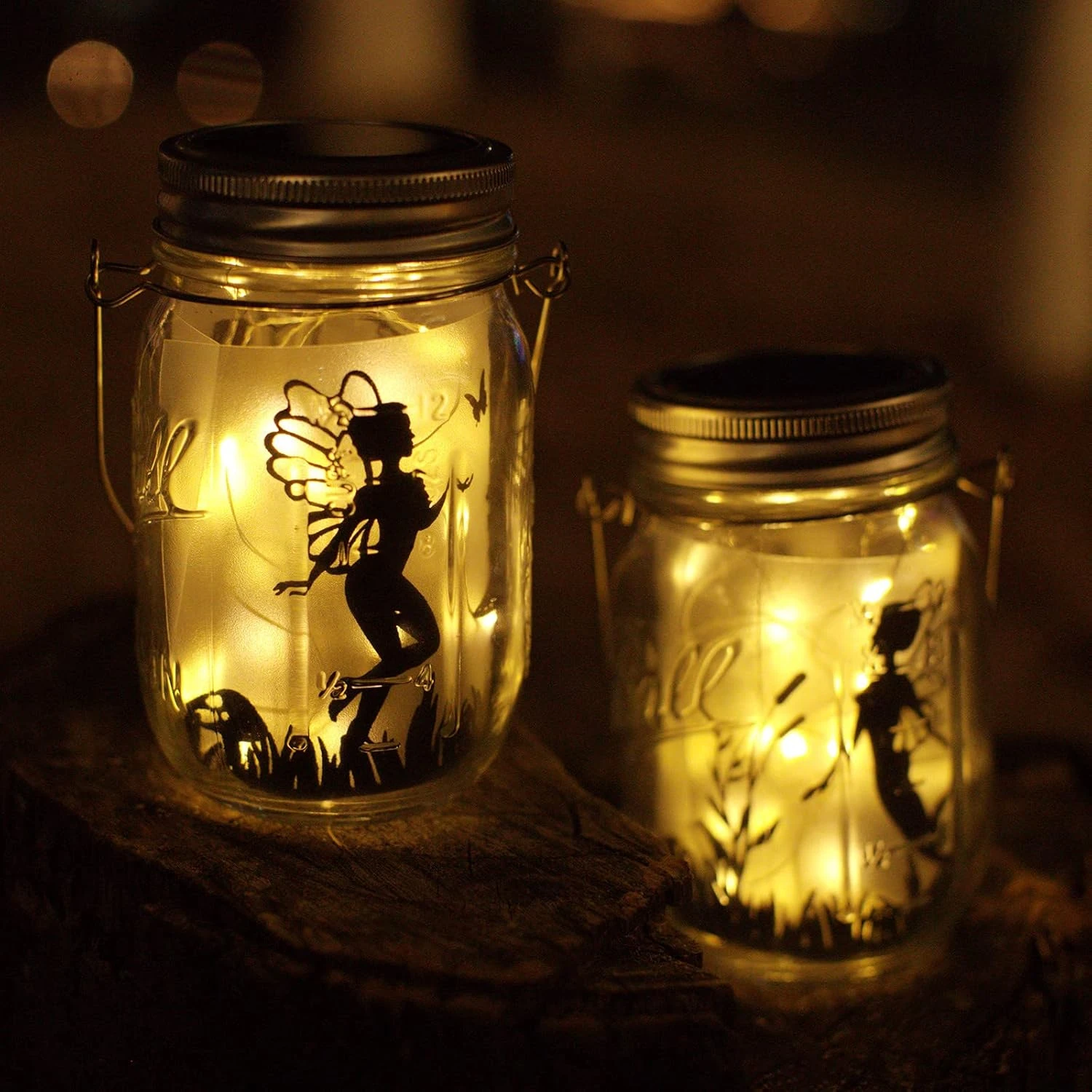 YJFWAL Mason Jar Solar Lights, 12 Pack 30 LED Solar Fairy Lights Mason Jar Lantern Lumers Pour Jardin, Terrasse, Cour, Famille, Fête, Anniversaire, Mariage, Décoration De Noël ( Pas De Pots ) Blanc Chaud 5 YJFWAL Mason Jar Solar Lights, 12 Pack 30 LED Solar Fairy Lights Mason Jar Lantern Lumers Pour Jardin, Terrasse, Cour, Famille, Fête, Anniversaire, Mariage, Décoration De Noël ( Pas De Pots ) Blanc Chaud - Image 3