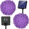 Lumières De Cordes De Noël Solaires Violettes - 400 LED 2 Pack 72ft Mini Lumières Violettes à énergie Solaire Extérieur à Des Lumières étanches Chaîne Extérieure Avec 8 Modes D'éclairage Pour Garden Party Patio Tree Décoration De Noël -Oui || N/A || pearhead 818niRswQGL. AC SL1500