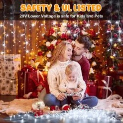 Lumières De Noël Décorations Extérieures Blanc 66FT 640 LED 8 Modes D'éclairage Lumières De Fée Avec 120 Gouttes, Fonction De Mémoire De Minuterie étanche à L'enclenchement Pour La Fête De Mariage Des Fêtes De Noël -Oui || N/A || pearhead 818y0YbiX5L. AC SL1500