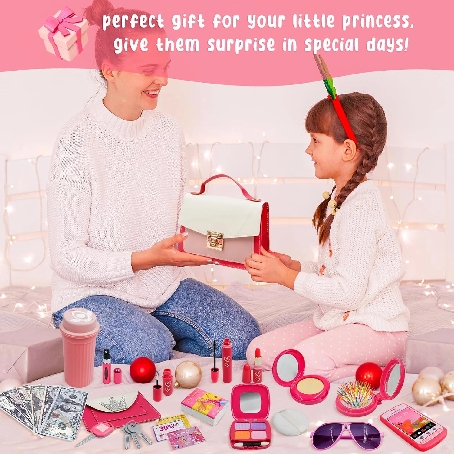 Kit De Maquillage Pour Fille CAILESS - Maquillage De Bretend Pour Tout-petits 27Pcs Avec Sac à Main Ensemble Cosmétique De Bretend Petites Filles Et Accessoires De Mode Pour 3-8 Ans Kids Play Kit De Maquillage Cadeau Pour Anniversaire Noël 9 Kit De Maquillage Pour Fille CAILESS - Maquillage De Bretend Pour Tout-petits 27Pcs Avec Sac à Main Ensemble Cosmétique De Bretend Petites Filles Et Accessoires De Mode Pour 3-8 Ans Kids Play Kit De Maquillage Cadeau Pour Anniversaire Noël - Image 7
