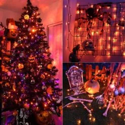BrizLabs Halloween Orange Lights, 78.74ft 240 LED Orange String Lights, Mini Lumières Extérieures Halloween Connectables, 8 Modes Plug-in LED String Lights étanches Pour Extérieur Noël Halloween Tree Decor 13 BrizLabs Halloween Orange Lights, 78.74ft 240 LED Orange String Lights, Mini Lumières Extérieures Halloween Connectables, 8 Modes Plug-in LED String Lights étanches Pour Extérieur Noël Halloween Tree Decor -Oui || N/A || pearhead 819106mXnL. AC SL1500