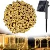 Sukesou Solaire Lumières De Noël 200LED 72FT Solaire Cordes Lumières Extérieur Étanche 8 Modes Fées Lumières Solaire Alimenté Pour Jardin Clôture De Mariage Fête Patio Arrière-cour Décor (Warm White) -Oui || N/A || pearhead 819Vd4Dl9TL. AC SL1500