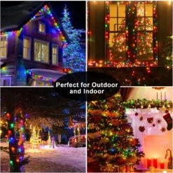 HRDJ Solar String Lights Outdoor, IP67 Étanche 2Pack Chaque 50FT 150LED 8Modes Solaire Fées Lumières Avec Minuterie Mémoire Pour Patio Noël Jardin Jardin Porche Clôture Décorations(Multicolor) -Oui || N/A || pearhead 819nsAyJ 0L. AC SL1500