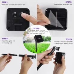 Twinkle Star 33 FT 120 LED Lumière Solaire Extérieure, Solaire Alimenté Halloween Lumières Décoratives De Fée Avec 8 Modes, Étanche Noir Fil Lumière De Noël Patio Yard Fête De Mariage, Violet, 2 Pack -Oui || N/A || pearhead 81AMj0AghmL. AC SL1500