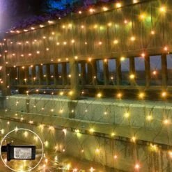 300LED Net Lights, 14.8ft X 5ft 8 Modes Connectables Noël Extérieur String Mesh Lights, étanche Décoratif Fée Lumières Plug-in Pour Noël Arbres Bushes Jardin De Vacances Mariage Party - Blanc Chaud -Oui || N/A || pearhead 81AlJ23XXvL. AC SL1500