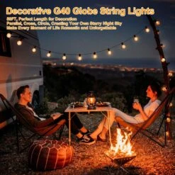 00ft 2-Pack Extérieur G40 LED Globe String Lumières Dimmable Étanche Shatterproof Lumière Cordes Avec 52 Ampoules Connectable Commercial Suspension Lumières Pour Noël Patio Maison Backyard Balcon Partie -Oui || N/A || pearhead 81Au0fUNR7L. AC SL1500