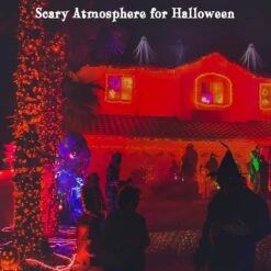 Lampes D'Halloween BlcTec Orange 300 LED 108FT, Lumières De Décoration D'Halloween Avec Modes 8, Plug-in Connectable, étanche Et Fonction De Minuterie Pour Les Décorations De Noël D'Halloween De La Porche De Cour -Oui || N/A || pearhead 81B EaxKXaL. AC SL1500
