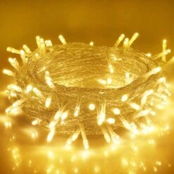 Lumières De Noël Blingstar 33ft 100 LED String Lights 30V Plug In Fairy Lights étanche 8 Modes Chaudes Blanches Fairy String Lights Pour Intérieur Chambre à Coucher Extérieure Fête De Mariage Patio Arbre De Noël