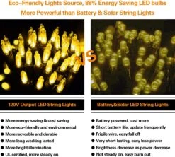 Lumières De Noël Jaunes Silvom, 33 Pieds 100 Lumières De Noël LED, 120V Lumières à Cordes LED Certifiées UL Pour Halloween, Arbre De Noël, Mariage, Fête, Terrasse, Vacances, Maison Intérieure Et Décoration Extérieure 13 Lumières De Noël Jaunes Silvom, 33 Pieds 100 Lumières De Noël LED, 120V Lumières à Cordes LED Certifiées UL Pour Halloween, Arbre De Noël, Mariage, Fête, Terrasse, Vacances, Maison Intérieure Et Décoration Extérieure -Oui || N/A || pearhead 81CVf76RqcL. AC SL1500