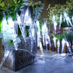 Lumières De Noël Lyhope, 29,6 Pieds 60 Lumières De Mini-icule LED, Lumières De Cordes De Glace En Cristal, Lumières De Décoration De Glaçons Connectables Pour Noël, Combles, Mariage, Jardin, Extérieur, Décoration Intérieure (blanc Pur) -Oui || N/A || pearhead 81CkMc1uddL. AC SL1500