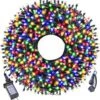 Lumières De Noël En Plein Air, 105FT 300 LED Lumières D'arbre De Noël En Intérieur Avec 8 Modes, Prise De Bout En Bout, Certifiée UL, Lumières De Cordes étanches Pour Les Décorations D'arbres De Noël Garden Party ( Multicolore ) -Oui || N/A || pearhead 81CtSYHmX9L. AC SL1500