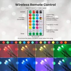 Toodour Christmas Icicle Lights, RGB Color Changing Icicle Lights Avec Télécommande, 360 LED 29.5ft Fenêtre Fées Lumières Avec 60 Gouttes, LED Lumières De Noël Pour La Maison, Jardin, Décorations De Noël En Plein Air -Oui || N/A || pearhead 81Ei 21cZrL. AC SL1500