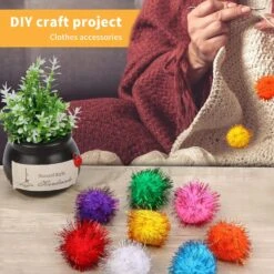 TECH P® 50 Pack 50mm Sparkle Ball Cat Toy Ball Interactive Glitter Pom Pom Cat Toy Balls Pour Chatons, Fête De Noël Décorations De Noël -Oui || N/A || pearhead 81Ek41ljXqL. AC SL1500