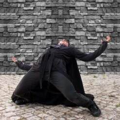 2 Feuilles 4.5 X 9 Pieds Brique Pierre Mur Fond De Toile Nappes Halloween Médiéval Château Partie Décorations Papier Peint Rideaux Porte Amovible Brique Photo Fond De Dosseret Pour Hiver Fête De Noël, Gris Foncé 14 2 Feuilles 4.5 X 9 Pieds Brique Pierre Mur Fond De Toile Nappes Halloween Médiéval Château Partie Décorations Papier Peint Rideaux Porte Amovible Brique Photo Fond De Dosseret Pour Hiver Fête De Noël, Gris Foncé -Oui || N/A || pearhead 81FJ8MZKkEL. AC SL1500