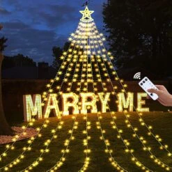 ZCWZMW Décorations De Noël Lumières Extérieures, 350 LEDs 8 Modes Lumières De Noël Avec Timer & Remote, Lumières D'arbre De Noël Avec Tree Topper Pour Yard,Mariage, Fête, Décorations De Noël (Warm White) 19 ZCWZMW Décorations De Noël Lumières Extérieures, 350 LEDs 8 Modes Lumières De Noël Avec Timer & Remote, Lumières D'arbre De Noël Avec Tree Topper Pour Yard,Mariage, Fête, Décorations De Noël (Warm White) -Oui || N/A || pearhead 81GQ8r4sCjL. AC SL1500