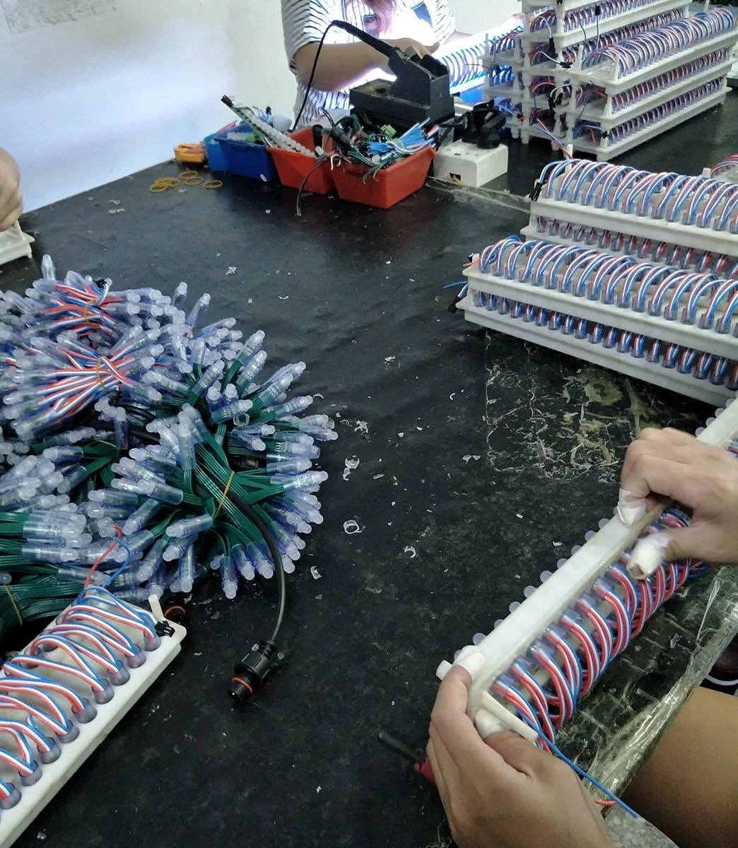 Odlamp 50pcs WS2811 Dream Color Changing RVB String LED Adressable Pixel Light Waterproof 12mm DC5V Pour La Décoration Du Panneau Publicitaire De Noël (DC5V 50pcs) 10 Odlamp 50pcs WS2811 Dream Color Changing RVB String LED Adressable Pixel Light Waterproof 12mm DC5V Pour La Décoration Du Panneau Publicitaire De Noël (DC5V 50pcs) - Image 8