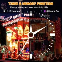 Lumières De Noël Décorations Extérieures Blanc 66FT 640 LED 8 Modes D'éclairage Lumières De Fée Avec 120 Gouttes, Fonction De Mémoire De Minuterie étanche à L'enclenchement Pour La Fête De Mariage Des Fêtes De Noël -Oui || N/A || pearhead 81GicKwuZUL. AC SL1500