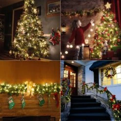 WATERGLIDE C6 Lumières De Noël, 33ft 100 LED Chaîne À Facettes Lumières Fil Vert Fées Lumières Avec 29V Safe Adaptor, 8 Mode D'éclairage, Étanche Pour Intérieur Extérieur Patio Xmas Tree Party Decor, Blanc Chaud 16 WATERGLIDE C6 Lumières De Noël, 33ft 100 LED Chaîne À Facettes Lumières Fil Vert Fées Lumières Avec 29V Safe Adaptor, 8 Mode D'éclairage, Étanche Pour Intérieur Extérieur Patio Xmas Tree Party Decor, Blanc Chaud -Oui || N/A || pearhead 81HS9wYrG7L. AC SL1500