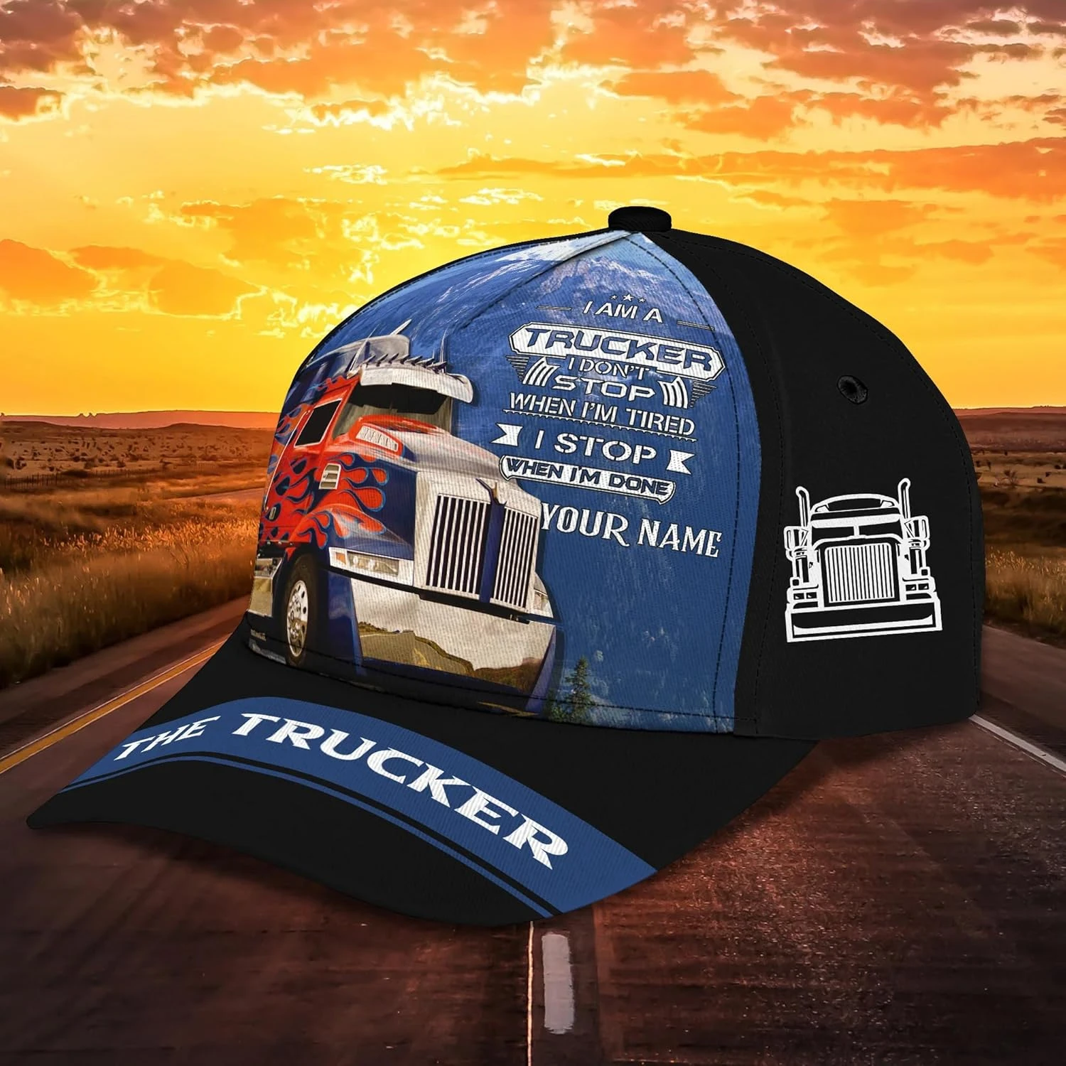 Chapeau De Trucker Personnalisé Avec Des Noms Cadeaux Pour Trucker, Fête Des Pères, Papa, Lui, Maman, Fête Des Mères, Elle, Anniversaire, Noël 5 Chapeau De Trucker Personnalisé Avec Des Noms Cadeaux Pour Trucker, Fête Des Pères, Papa, Lui, Maman, Fête Des Mères, Elle, Anniversaire, Noël - Image 3