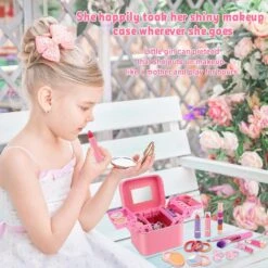 Kit De Maquillage Pour Enfants 36 Pièces Pour Fille, Kit De Maquillage Pour Enfants Lavable, Coffre-fort Cosmétique Et Ensemble De Beauté De Maquillage Pour Enfants Non Toxique Pour Filles Halloween Noël Anniversaire Fête -Oui || N/A || pearhead 81IaiaUNVGL. AC SL1500
