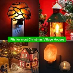 Ensemble De 2 Cordon D'accessoires De Village De Noël (6 Pieds) Avec Kit D'éclairage De Cordon De Soufflage D'ampoule LED C7, Lampe C7 Avec Bouchons De Commutation Pour Halloween Vacances Noël Décors De Maison Artisanat, Fil Blanc 15 Ensemble De 2 Cordon D'accessoires De Village De Noël (6 Pieds) Avec Kit D'éclairage De Cordon De Soufflage D'ampoule LED C7, Lampe C7 Avec Bouchons De Commutation Pour Halloween Vacances Noël Décors De Maison Artisanat, Fil Blanc -Oui || N/A || pearhead 81Iu U0BuXL. AC SL1500