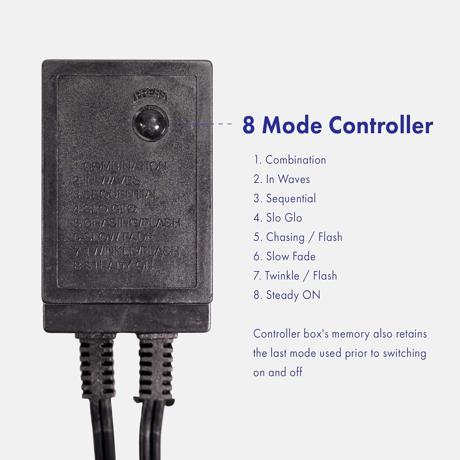 Ouest Ivoire 288LEDs, 25ft Bleu LED Corde Lumière W/ 8 Mode 1/2" Épais, Contrôleur Connectable Extérieur Permanent Imperméable Accent Éclairage Extérieur, ETL Certifié, Vacances Noël Backyard Décor 4 Ouest Ivoire 288LEDs, 25ft Bleu LED Corde Lumière W/ 8 Mode 1/2" Épais, Contrôleur Connectable Extérieur Permanent Imperméable Accent Éclairage Extérieur, ETL Certifié, Vacances Noël Backyard Décor - Image 2