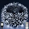 ROADAYLY Lights De Mariage Outdoor 1000LED 394ft Super Long Ultra-Bright Christmas Lights 8 Modes Et Minuterie En Fées LED String Lights Pour Noël Tree Thanksgiving Wedding Holiday Party Decorations -Oui || N/A || pearhead 81J6vGKZMyL. AC SL1500
