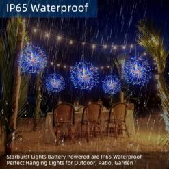 360 LED Hanging Starburst Sphere Lights 2 Pack Batterie Fonctionnement De La Télécommande De La Lumière 8 Mode étanche Fil D'argent Fairy Light Chandelier Pour Gazebo Girl Gift Noël Intérieur Extérieur Décor 12 360 LED Hanging Starburst Sphere Lights 2 Pack Batterie Fonctionnement De La Télécommande De La Lumière 8 Mode étanche Fil D'argent Fairy Light Chandelier Pour Gazebo Girl Gift Noël Intérieur Extérieur Décor -Oui || N/A || pearhead 81Je3vT3PmL. AC SL1500