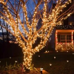 Lumières De Noël En Plein Air 405FT 1000 LED Longue Guirlande Lumineuse, Bouchon étanche En Twinkle Fairy Lights Avec Télécommande, 8 Modes Minuterie Dimmable Pour Noël Arbre Décorations De Noël Garden Party Warm White -Oui || N/A || pearhead 81JjeSBPs2L. AC SL1500