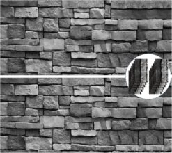 2 Feuilles 4.5 X 9 Pieds Brique Pierre Mur Fond De Toile Nappes Halloween Médiéval Château Partie Décorations Papier Peint Rideaux Porte Amovible Brique Photo Fond De Dosseret Pour Hiver Fête De Noël, Gris Foncé