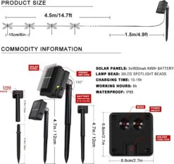 Shinymolly Dragonfly Solar Lights Outdoor, 2PACK 19.6FT 30 LED Dragonfly Décorative String Lights, 8 Modes Solar Powered Fairy Lights Pour Patio Garden Yard Clôture Fête De Noël De Mariage, Multicolore 12 Shinymolly Dragonfly Solar Lights Outdoor, 2PACK 19.6FT 30 LED Dragonfly Décorative String Lights, 8 Modes Solar Powered Fairy Lights Pour Patio Garden Yard Clôture Fête De Noël De Mariage, Multicolore -Oui || N/A || pearhead 81KMdNQ5KoL. AC SL1500