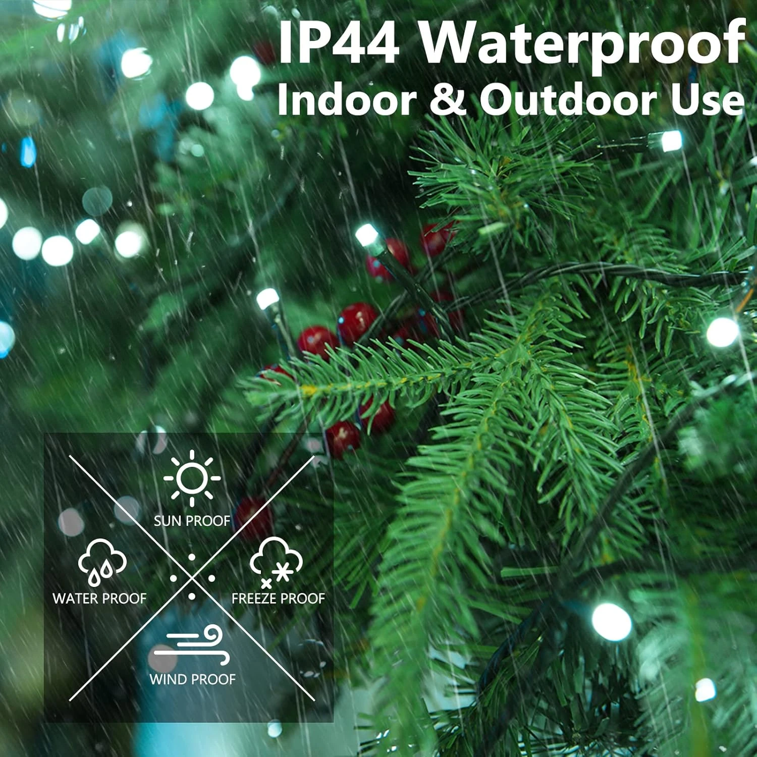 Lumières De Noël Changeantes De Couleur IBaycon 300 LED, 98 Pieds 17 Couleurs Lumières De Cordes D'Halloween Extérieur, Lumières D'arbre De Fée Avec Télécommande Et Amp; Branchez-vous Pour La Chambre Décorations De Fête Intérieure Imperméable 5 Lumières De Noël Changeantes De Couleur IBaycon 300 LED, 98 Pieds 17 Couleurs Lumières De Cordes D'Halloween Extérieur, Lumières D'arbre De Fée Avec Télécommande Et Amp; Branchez-vous Pour La Chambre Décorations De Fête Intérieure Imperméable - Image 3